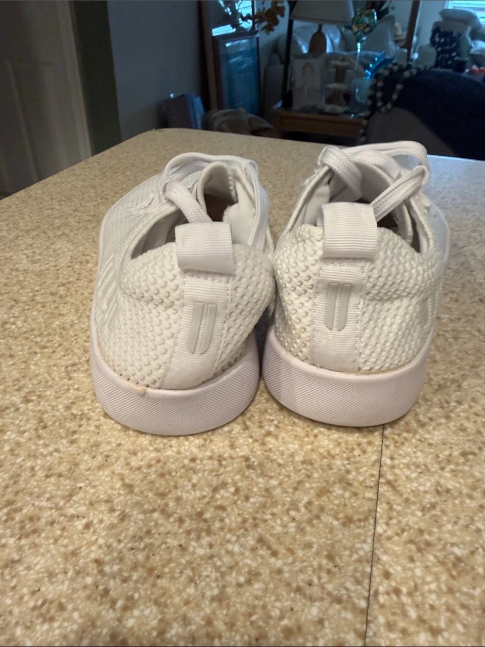 NOBULL White Knit Lace-Up Trainers